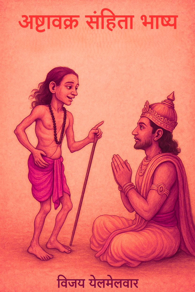 Ashtavakra Gita Bhashya,  Vedanta spiritual text,  Indian philosophy book,  Non-duality scripture,  Ashtavakra commentary,  Ashtavakra Samhita Bhashya Hindi translation,  Detailed commentary on Ashtavakra Gita,  Book on Advaita Vedanta by Vijay Yadav,  Spiritual discourse on Ashtavakra Samhita,  Hindi explanation of Ashtavakra's teachings,  What is Ashtavakra Gita,  Meaning of Ashtavakra Samhita,  Teachings of Advaita Vedanta,  Ashtavakra philosophy explained,  Indian spiritual texts in Hindi,  vijayy.com Ashtavakra book,  Vijay Yadav Ashtavakra Samhita,  Ashtavakra commentary by Vijay Yadav,  Buy Ashtavakra book vijayy.com,  Best Hindi books on Vedanta,  Top commentary on Ashtavakra Gita,  Books on non-dualism in Hindi,  Compare Ashtavakra Samhita translations,  Buy Ashtavakra Samhita book,  Order Ashtavakra Gita Hindi,  Purchase spiritual Hindi books,  Download Ashtavakra Bhashya PDF,  Ashtavakra Samhita,  Vedanta books,  Hindi spiritual literature,  Ashtavakra Samhita Bhashya Hindi,  Commentary on Ashtavakra Gita,  Hindi Vedanta text,  Spiritual book by Vijay Yadav,  Bhashya on non-dualism,  Advaita philosophy,  Ancient Indian scriptures,  Atma Gyan (self-knowledge),  Moksha teachings,  Jnana Yoga,  Vijay Yadav Ashtavakra,  vijayy.com book,  Vijay Yadav author,  Swami Chinmayananda Ashtavakra,  Osho Ashtavakra Gita,  Adi Shankaracharya Vedanta,  Hindi commentaries on Gita,  Hindi spiritual books India,  Indian author Vedanta books,  Ashtavakra Gita Hindi commentary in Delhi,  Ancient Indian philosophy books,  Timeless spiritual texts,  Non-dual Vedanta teachings,  Free download crack,  Pirated Hindi books,  Astrology books,  Horoscope reading,  Ashtavakra horoscope (irrelevant intent),  अष्टावक्र गीता भाष्य,  वेदांत आध्यात्मिक ग्रंथ,  भारतीय तत्त्वज्ञानावरील पुस्तक,  अद्वैत तत्वज्ञानाचा ग्रंथ,  अष्टावक्र यांचे भाष्य,  अष्टावक्र संहिता भाष्य हिंदी भाषांतर,  अष्टावक्र गीतेवर सविस्तर भाष्य,  विजय यादव लिखित अद्वैत वेदांतावर पुस्तक,  अष्टावक्र संहितेवर आध्यात्मिक प्रवचन,  अष्टावक्र यांच्या शिकवणींचे हिंदी स्पष्टीकरण,  अष्टावक्र गीता म्हणजे काय,  अष्टावक्र संहितेचा अर्थ,  अद्वैत वेदांताची शिकवण,  अष्टावक्र तत्वज्ञान समजावून सांगितले,  हिंदीतील भारतीय आध्यात्मिक ग्रंथ,  vijayy.com वरील अष्टावक्र पुस्तक,  विजय यादव यांची अष्टावक्र संहिता,  विजय यादव यांचे अष्टावक्र भाष्य,  vijayy.com वर अष्टावक्र पुस्तक खरेदी करा,  वेदांतावरील सर्वोत्तम हिंदी पुस्तके,  अष्टावक्र गीतेवर सर्वोच्च भाष्य,  हिंदीतील अद्वैत तत्त्वज्ञानावरील पुस्तके,  अष्टावक्र संहितेच्या भाषांतरांची तुलना करा,  अष्टावक्र संहिता पुस्तक खरेदी करा,  अष्टावक्र गीता हिंदी ऑर्डर करा,  हिंदीतील आध्यात्मिक पुस्तके खरेदी करा,  अष्टावक्र भाष्य PDF डाउनलोड करा,  अष्टावक्र संहिता,  वेदांतावरील पुस्तके,  हिंदी आध्यात्मिक साहित्य,  अष्टावक्र संहिता भाष्य हिंदी,  अष्टावक्र गीतेवरील भाष्य,  हिंदी वेदांत ग्रंथ,  विजय यादव लिखित आध्यात्मिक पुस्तक,  अद्वैतावर भाष्य,  अद्वैत तत्वज्ञान,  प्राचीन भारतीय धर्मग्रंथ,  आत्मज्ञान,  मोक्षाचे शिक्षण,  ज्ञान योग,  विजय यादव अष्टावक्र,  vijayy.com पुस्तक,  लेखक विजय यादव,  स्वामी चिन्मयानंद अष्टावक्र,  ओशो अष्टावक्र गीता,  आदि शंकराचार्य वेदांत,  गीतेवरील हिंदी भाष्य,  भारतातील हिंदी आध्यात्मिक पुस्तके,  भारतीय लेखकांची वेदांत पुस्तके,  दिल्लीतील अष्टावक्र गीता हिंदी भाष्य,  प्राचीन भारतीय तत्त्वज्ञानावरील पुस्तके,  कालातीत आध्यात्मिक ग्रंथ,  अद्वैत वेदांताचे शाश्वत शिक्षण